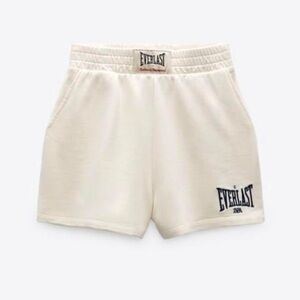 Zara Everlast Womens Cream Shorts High Waisted - Small - Never worn